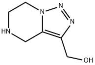 [1,2,3]Triazolo[1,5-a]pyrazine-3-methanol, 4,5,6,7-tetrahydro- Structure