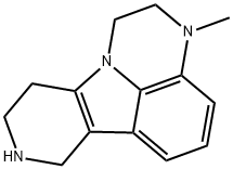 1H-Pyrido[3',4':4,5]pyrrolo[1,2,3-de]quinoxaline, 2,3,7,8,9,10-hexahydro-3-methyl- Structure