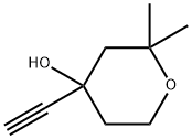 4-ethynyl-2,2-dimethyltetrahydro-2{H}-pyran-4-ol 구조식 이미지