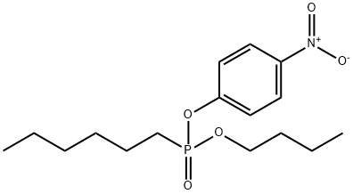 Phosphonic acid, P-hexyl-, butyl 4-nitrophenyl ester Structure