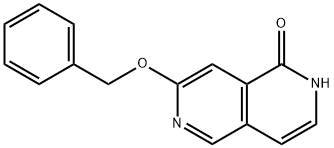 2,6-Naphthyridin-1(2H)-one, 7-(phenylmethoxy)- 구조식 이미지
