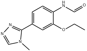 N-(2-ethoxy-4-(4-methyl-4H-1,2,4-triazol-3-yl)phenyl)formamide 구조식 이미지