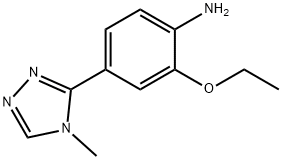 2-Ethoxy-4-(4-methyl-4H-1,2,4-triazol-3-yl)aniline Structure
