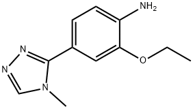 2-Ethoxy-4-(4-methyl-4H-1,2,4-triazol-3-yl)aniline 구조식 이미지