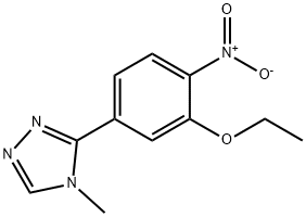 3-(3-ethoxy-4-nitrophenyl)-4-methyl-4H-1,2,4-triazole Structure