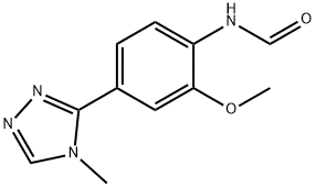 N-(2-methoxy-4-(4-methyl-4H-1,2,4-triazol-3-yl)phenyl)formamide Structure