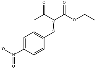 Butanoic acid, 2-[(4-nitrophenyl)methylene]-3-oxo-, ethyl ester Structure