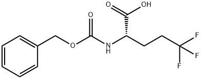 L-Norvaline, 5,5,5-trifluoro-N-[(phenylmethoxy)carbonyl]- Structure