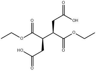 1,2,3,4-Butanetetracarboxylic acid, 2,3-diethyl ester, (R*,R*)- (9CI) Structure