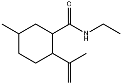 Cyclohexanecarboxamide, N-ethyl-5-methyl-2-(1-methylethenyl)- 구조식 이미지