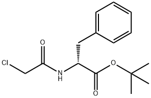 D-Phenylalanine, N-(2-chloroacetyl)-, 1,1-dimethylethyl ester 구조식 이미지