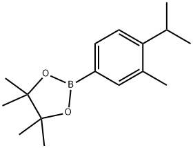 1,3,2-Dioxaborolane, 4,4,5,5-tetramethyl-2-[3-methyl-4-(1-methylethyl)phenyl]- Structure