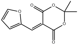 1,3-Dioxane-4,6-dione, 5-(2-furanylmethylene)-2,2-dimethyl- Structure