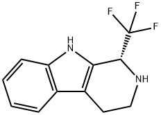 (1R)-2,3,4,9-Tetrahydro-1-(trifluoromethyl)-1H-pyrido[3,4-b]indole Structure