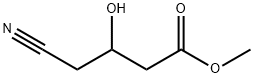 Butanoic acid, 4-cyano-3-hydroxy-, methyl ester 구조식 이미지
