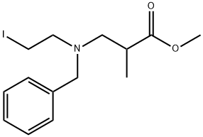 Propanoic acid, 3-[(2-iodoethyl)(phenylmethyl)amino]-2-methyl-, methyl ester 구조식 이미지