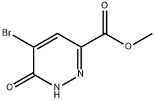 3-Pyridazinecarboxylic acid, 5-bromo-1,6-dihydro-6-oxo-, methyl ester Structure