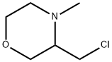 Morpholine, 3-(chloromethyl)-4-methyl- 구조식 이미지