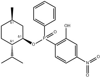 (Rp)-(-)-Menthyl phenyl-2-hydroxy-4- nitro-phenyl phosphinate Structure