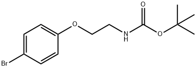 tert-Butyl N-[2-(4-bromophenoxy)ethyl]carbamate 구조식 이미지