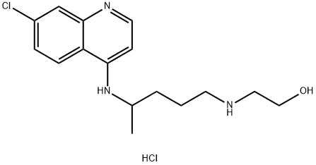 Ethanol, 2-[[4-[(7-chloro-4-quinolinyl)amino]pentyl]amino]-, hydrochloride (1:) Structure