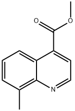 4-Quinolinecarboxylic acid, 8-methyl-, methyl ester 구조식 이미지