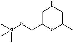 Morpholine,2-methyl-6-[[(trimethylsilyl)oxy]methyl]- Structure