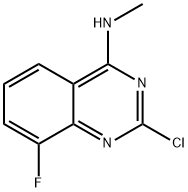 4-Quinazolinamine, 2-chloro-8-fluoro-N-methyl- Structure