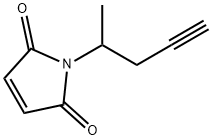 1H-Pyrrole-2,5-dione, 1-(1-methyl-3-butyn-1-yl)- 구조식 이미지