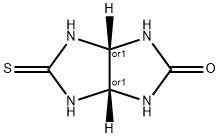 (3aR,6aS)-5-Thioxohexahydroimidazo[4,5-d]imidazol-2(1H)-one 구조식 이미지