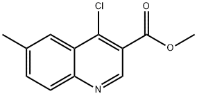 3-Quinolinecarboxylic acid, 4-chloro-6-methyl-, methyl ester Structure