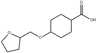 4-(oxolan-2-ylmethoxy)cyclohexane-1-carboxylic acid, Mixture of diastereomers Structure