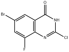 6-Bromo-2-chloro-8-fluoroquinazolin-4(3H)-one Structure