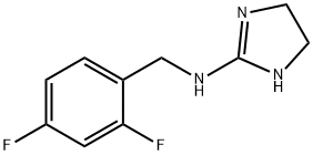 1H-Imidazol-2-amine, N-[(2,4-difluorophenyl)methyl]-4,5-dihydro- 구조식 이미지