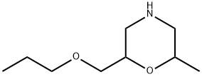 Morpholine, 2-methyl-6-(propoxymethyl)- 구조식 이미지