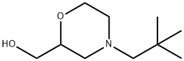 2-Morpholinemethanol, 4-(2,2-dimethylpropyl)- Structure