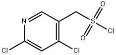 3-Pyridinemethanesulfonyl chloride, 4,6-dichloro- Structure