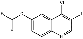 4-Chloro-6-(difluoromethoxy)-3-iodoquinoline Structure