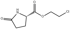 Proline, 5-oxo-, 2-chloroethyl ester Structure