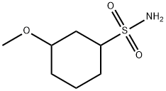 Cyclohexanesulfonamide, 3-methoxy- Structure