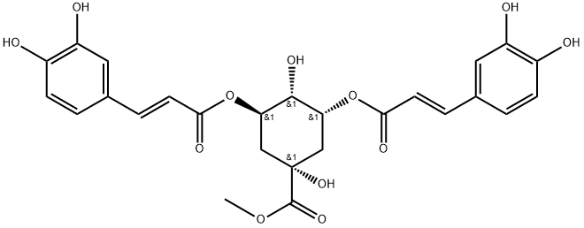 3,5-Di-O-caffeoylquinic methyl ester 구조식 이미지