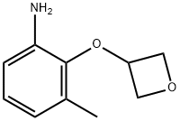 Benzenamine, 3-methyl-2-(3-oxetanyloxy)- Structure