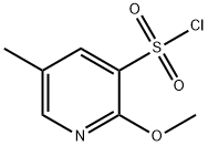 2-methoxy-5-methylpyridine-3-sulfonyl chloride 구조식 이미지