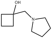 1-[(Pyrrolidin-1-yl)methyl]cyclobutan-1-ol Structure