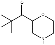 1-Propanone,2,2-dimethyl-1-(2-morpholinyl)- Structure