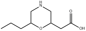 2-Morpholineaceticacid,6-propyl- Structure