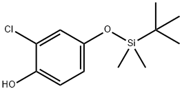 Phenol, 2-chloro-4-[[(1,1-dimethylethyl)dimethylsilyl]oxy]- Structure