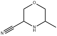 3-Morpholinecarbonitrile, 5-methyl- Structure