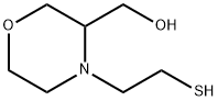 3-Morpholinemethanol, 4-(2-mercaptoethyl)- Structure