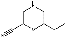 2-Morpholinecarbonitrile, 6-ethyl- Structure